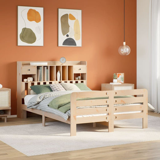Seng Med Reol Uden Madras Massivt Fyrretræ