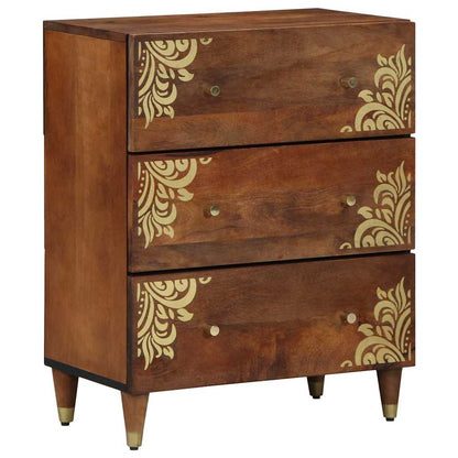 Sideboard Med Skuffe 2 Pcs Honningfarvet 60 X 33.5 X 75 Cm - Billede 3