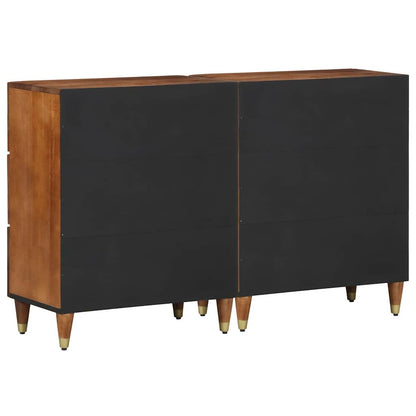 Sideboard Med Skuffe 2 Pcs Honningfarvet 60 X 33.5 X 75 Cm - Billede 6