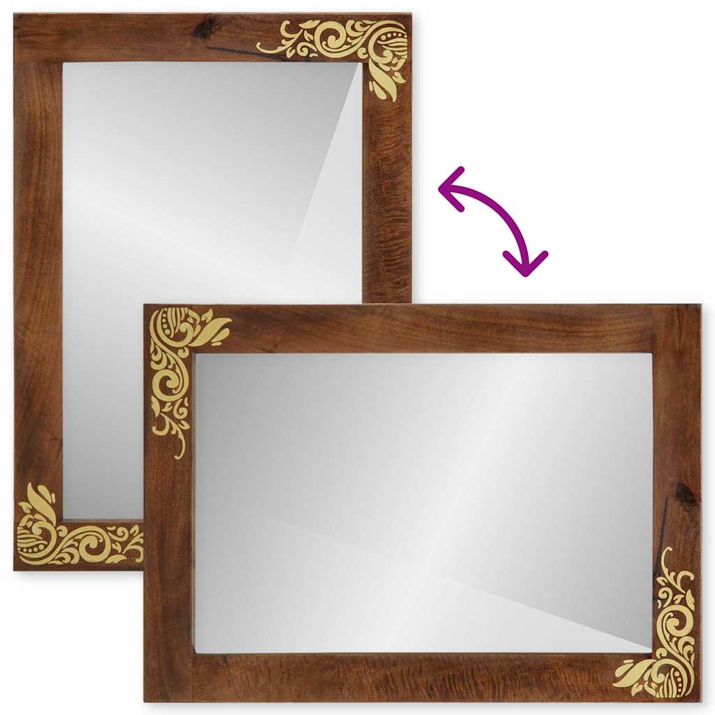 Badeværelsesmøbel Sæt Vægmonteret 2 Pcs Brun 62 X 33 X 58 Cm - Billede 12