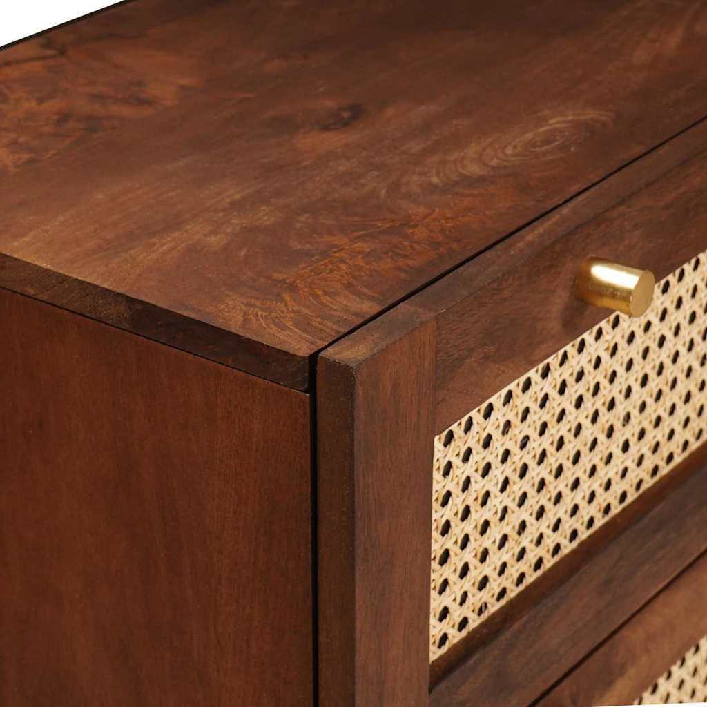 Skænk Sæt 2 Pcs Brun 60 X 33.5 X 75 Cm Massivt Mangotræ - Billede 7