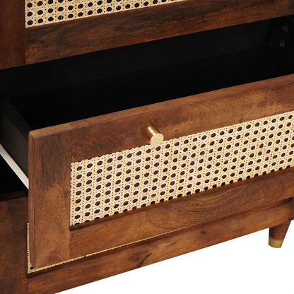 Skænk Sæt 2 Pcs Brun 60 X 33.5 X 75 Cm Massivt Mangotræ - Billede 8