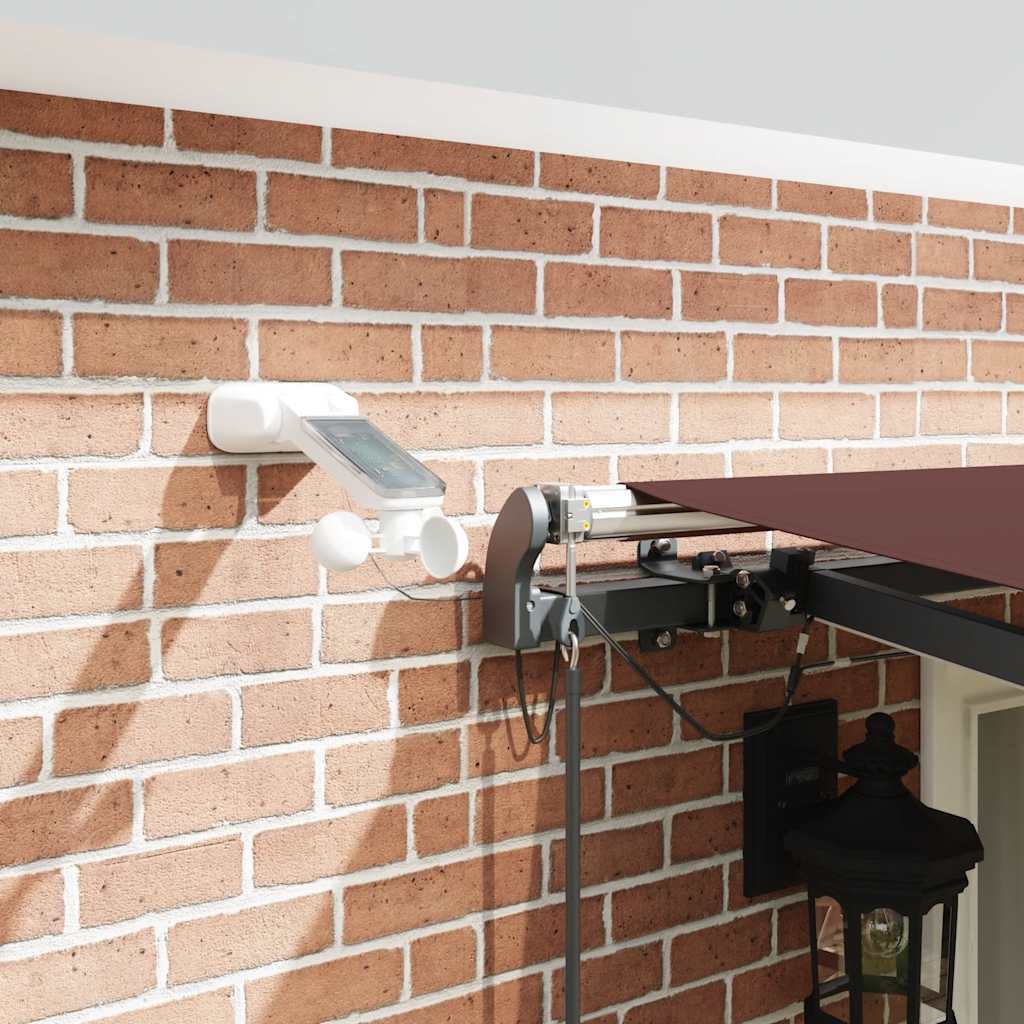 Elektrisk Markise Med LED Og Sensor 100% Polyester - Billede 4