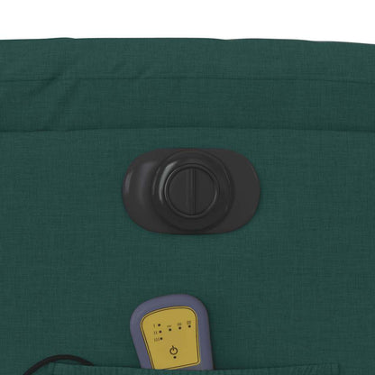 Elektrisk Massagestol Med Løftefunktion Stof Mørkegrøn - Billede 13