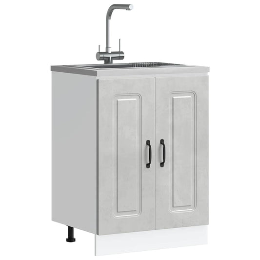 Underskab Til Vask Kalmar 60X46X81,5 Cm Beton Grå Betongrå