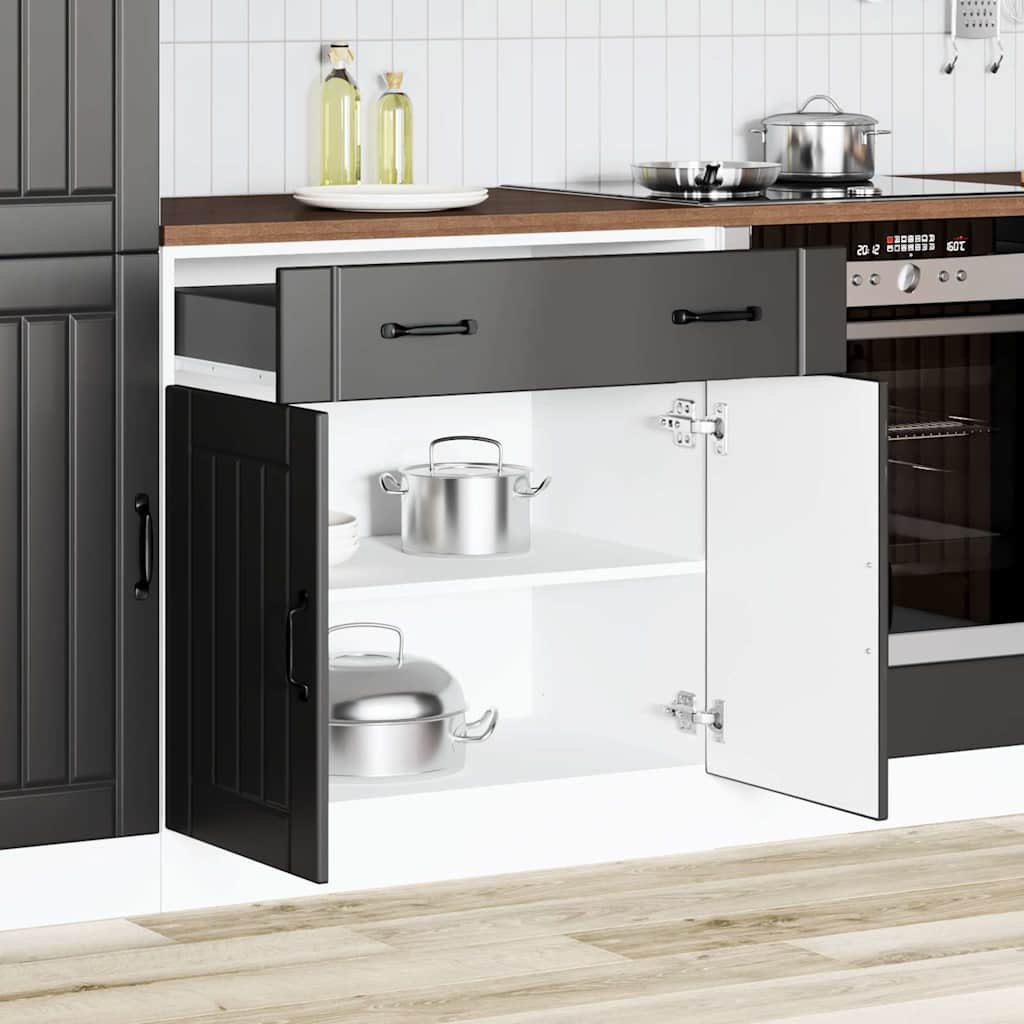 Køkkenunderskab Lucca Konstrueret Træ - Variant 853738