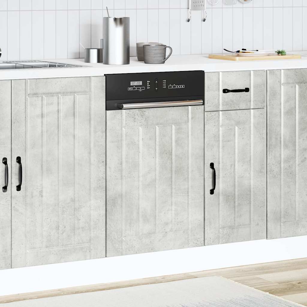 Opvaskemaskinepanel Lucca Konstrueret Træ Beton - Billede 3