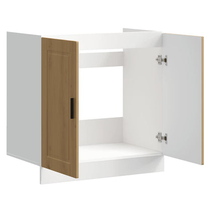 Underskab Til Vask Porto 80X46X81,5 Cm Konstrueret Træ Egetræ Artisan Eg