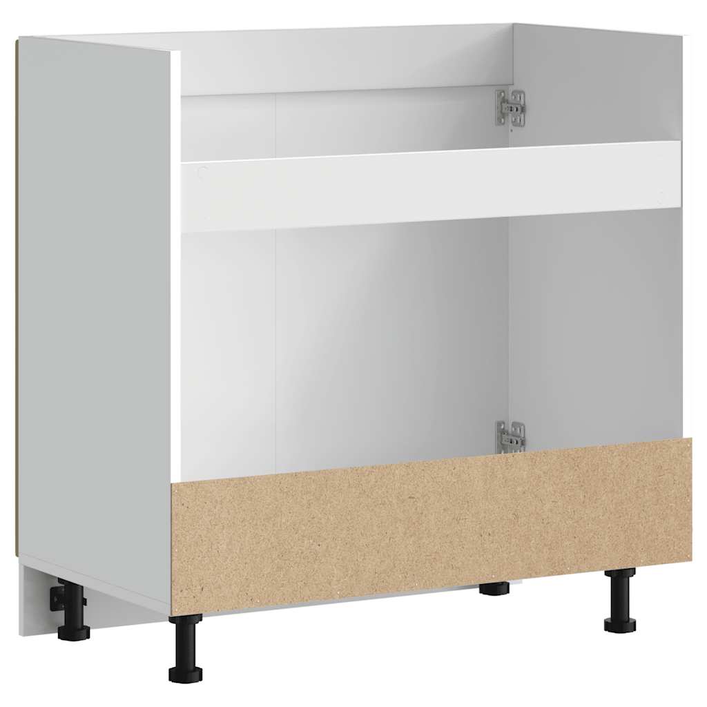 Underskab Til Vask Porto 80X46X81,5 Cm Konstrueret Træ Egetræ Artisan Eg
