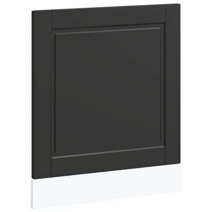Låge Til Opvaskemaskine Porto 60X1,5X67 Cm Konstrueret Træ Sort