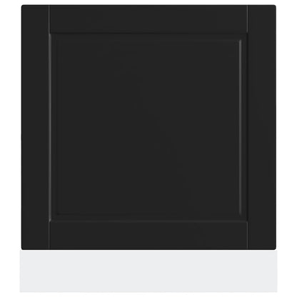 Låge Til Opvaskemaskine Porto 60X1,5X67 Cm Konstrueret Træ Sort