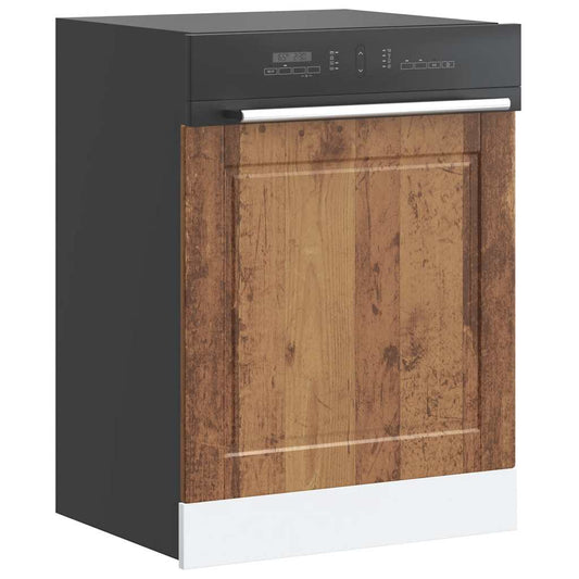 Låge Til Opvaskemaskine Porto 60X1,5X67 Cm Antikt Træ Gammelt Træ