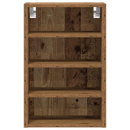 Væghængt 40X29,5X60 Cm Konstrueret Træ Antikt Trælook Gammelt Træ