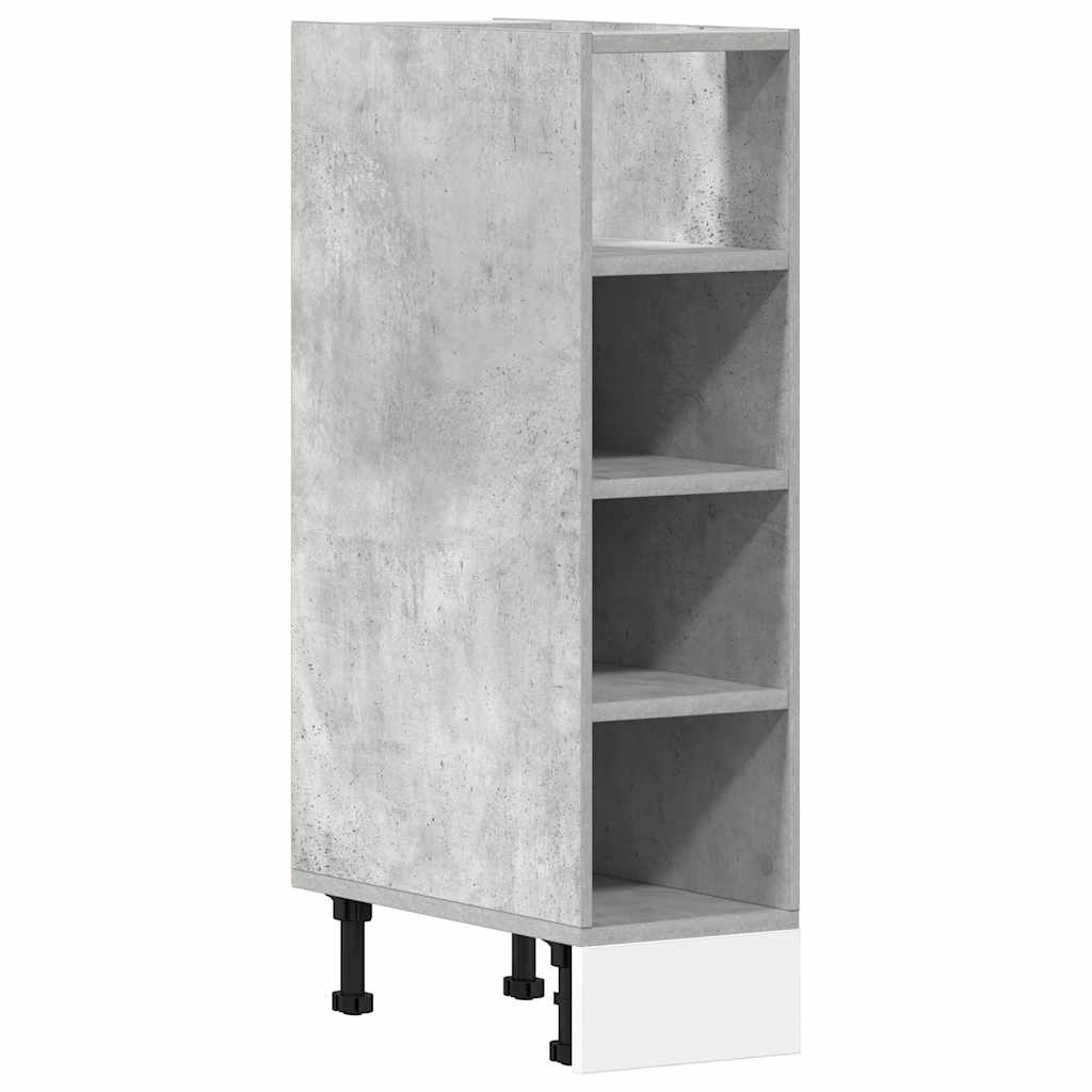 Underskab 20X44,5X81,5 Cm Konstrueret Træ Betongrå