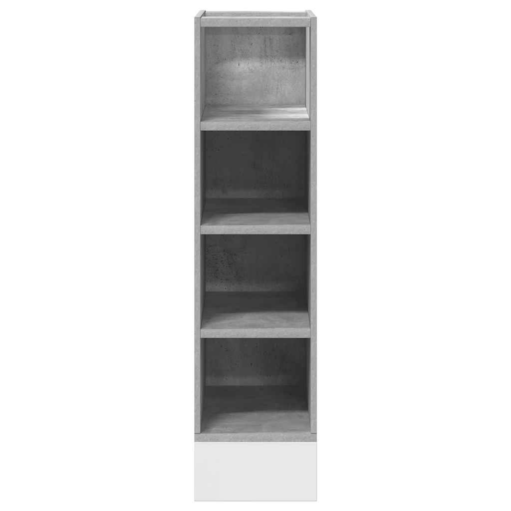 Underskab 20X44,5X81,5 Cm Konstrueret Træ Betongrå