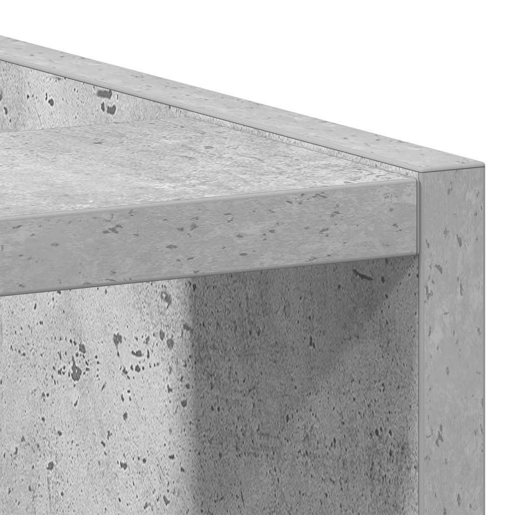 Underskab 20X44,5X81,5 Cm Konstrueret Træ Betongrå