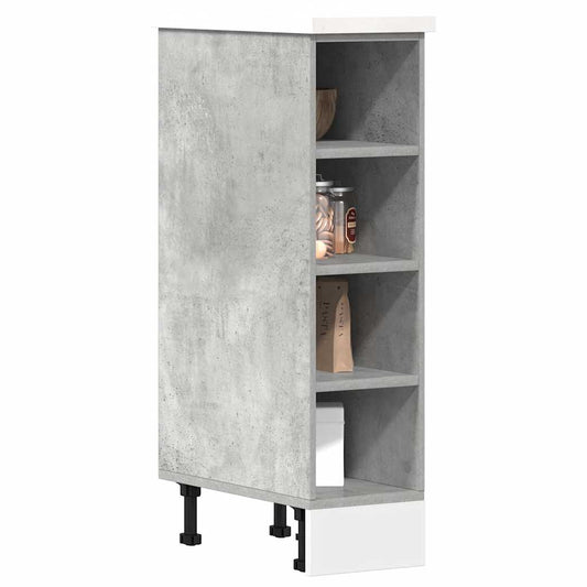 Underskab 20X44,5X81,5 Cm Konstrueret Træ Betongrå