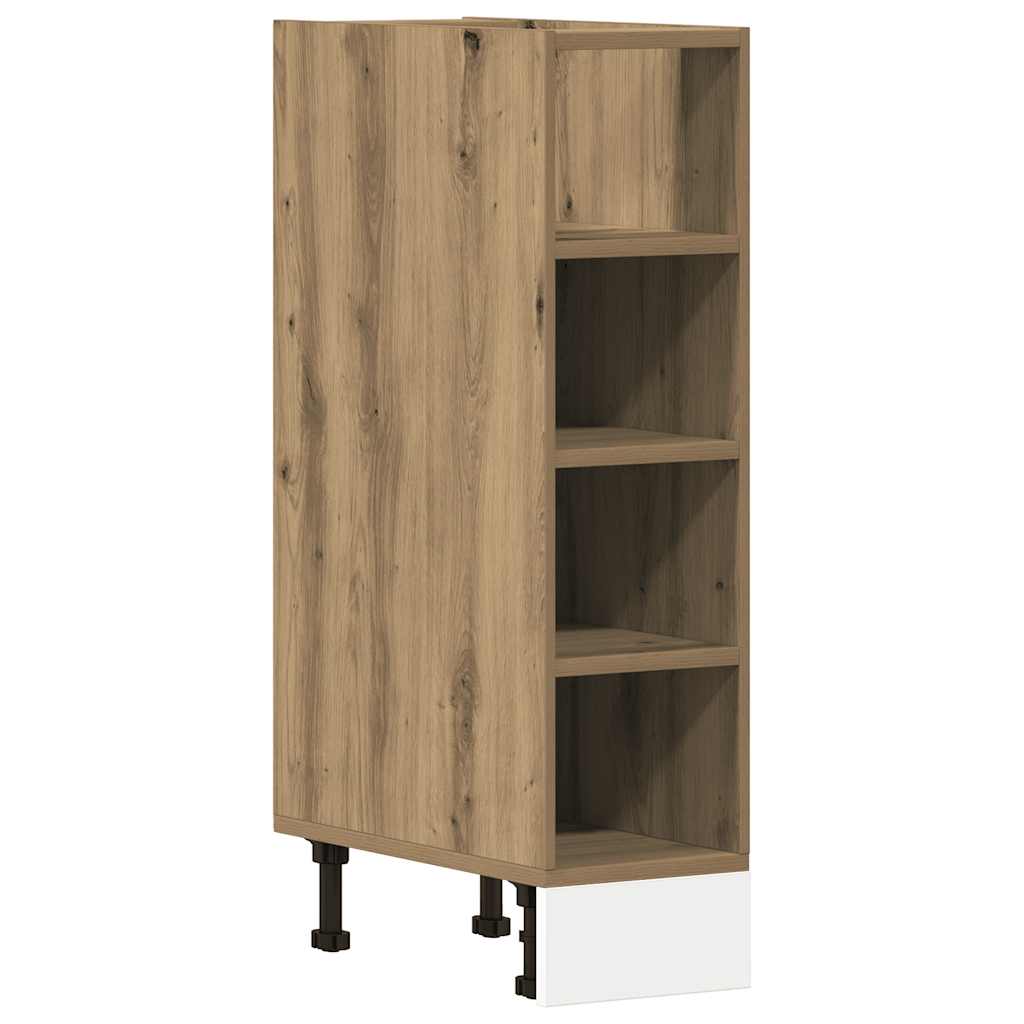 Underskab 20X44,5X81,5 Cm Konstrueret Træ Kunsteg Artisan Eg