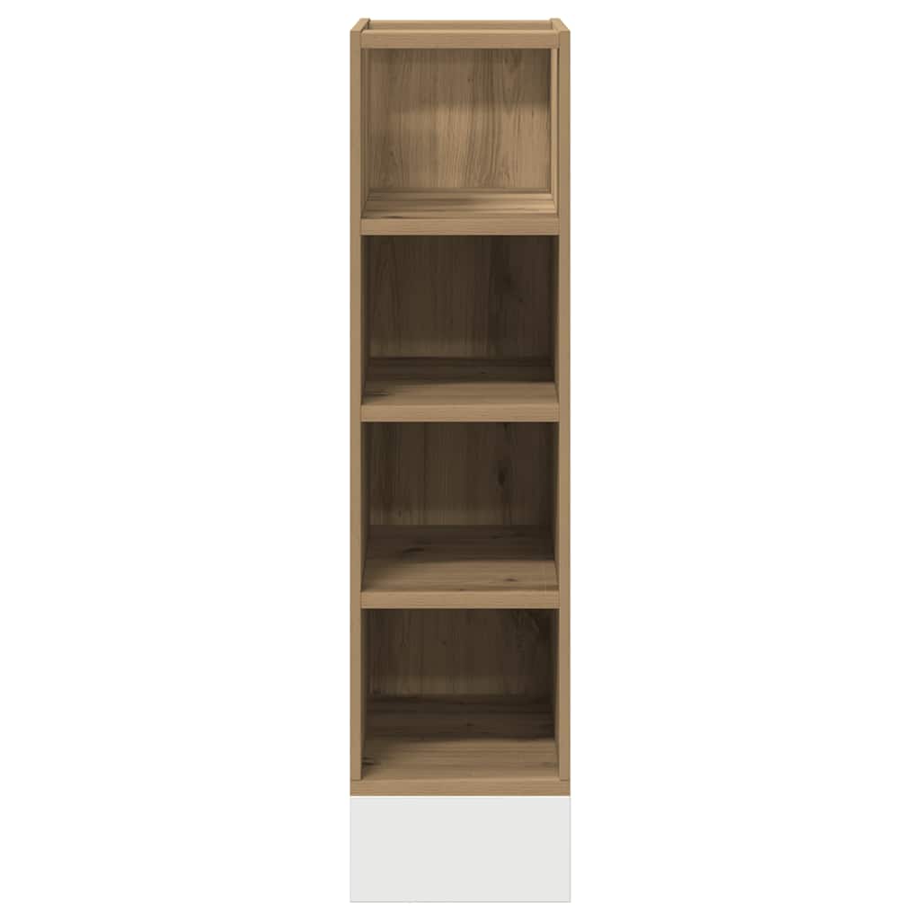 Underskab 20X44,5X81,5 Cm Konstrueret Træ Kunsteg Artisan Eg