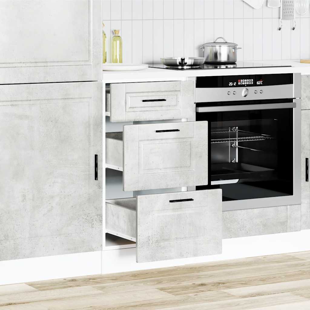 Køkkenunderskab Porto Beton Konstrueret Træ - Variant 854224