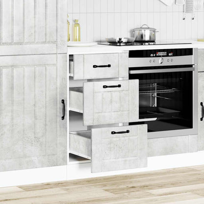 Køkkenunderskab Lucca Konstrueret Træ Beton - Variant 854234