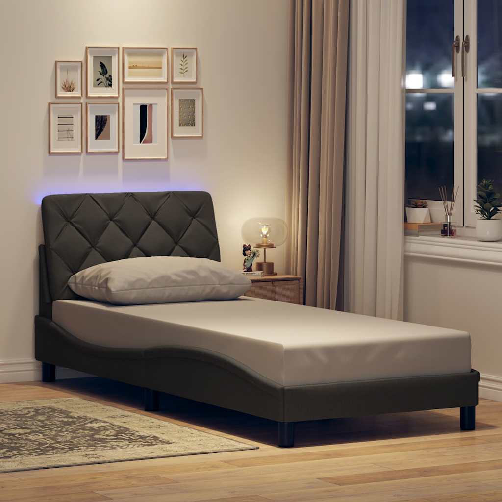Sengeramme Med LED Uden Madras Stof - Variant 3310630