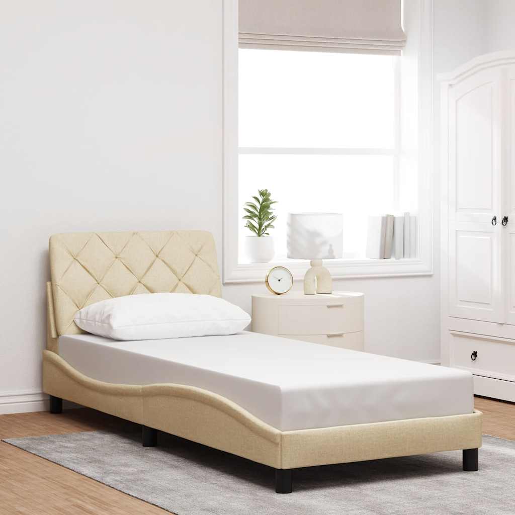Sengeramme Med LED Uden Madras Stof - Billede 4