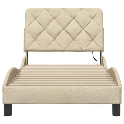 Sengeramme Med LED Uden Madras Stof - Billede 6