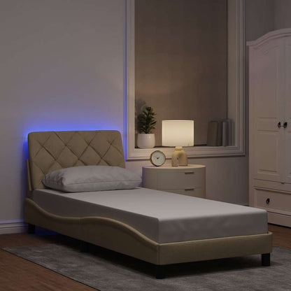 Sengeramme Med LED Uden Madras Stof - Hovedbillede