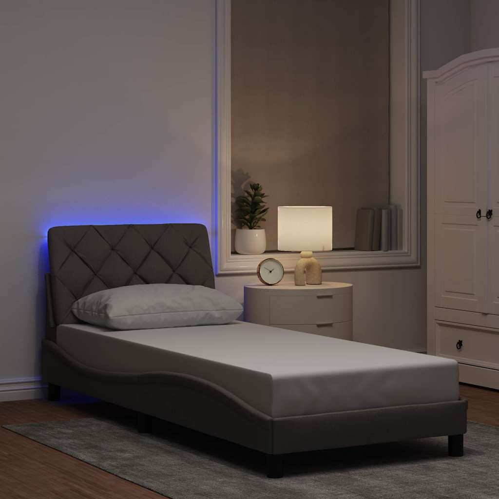 Sengeramme Med LED Uden Madras Stof - Variant 3310640