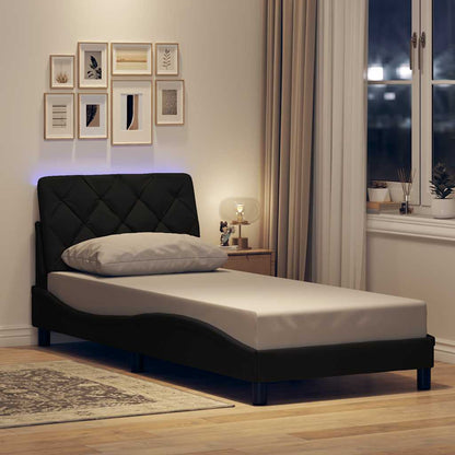Sengeramme Med LED Uden Madras Stof - Variant 3310645