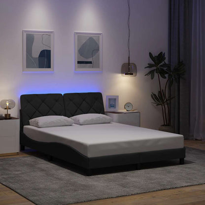 Sengeramme Med LED Uden Madras Stof - Variant 3310658