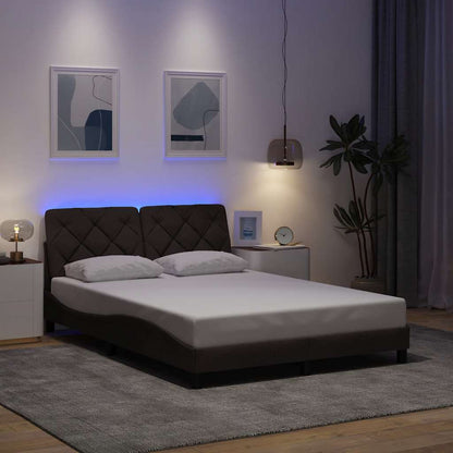 Sengeramme Med LED Uden Madras Stof - Variant 3310660