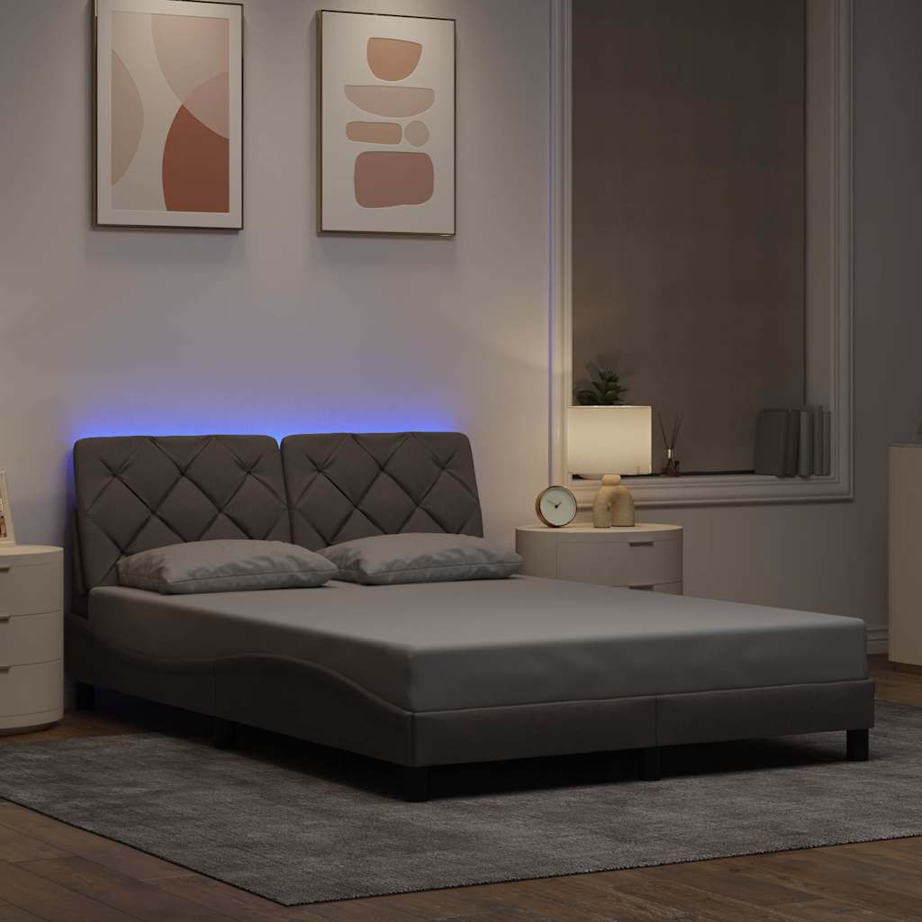 Sengeramme Med LED Uden Madras Stof - Variant 3310661