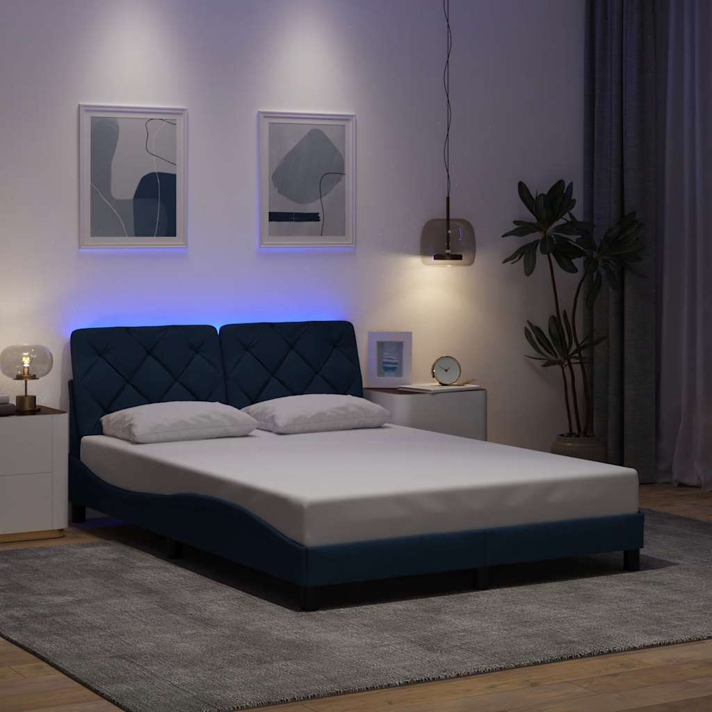 Sengeramme Med LED Uden Madras Stof - Variant 3310670