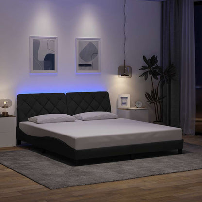Sengeramme Med LED Uden Madras Stof - Variant 3310686