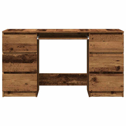 Skrivebord 140x50x77 Cm Konstrueret Træ Antikt Trælook - Billede 4