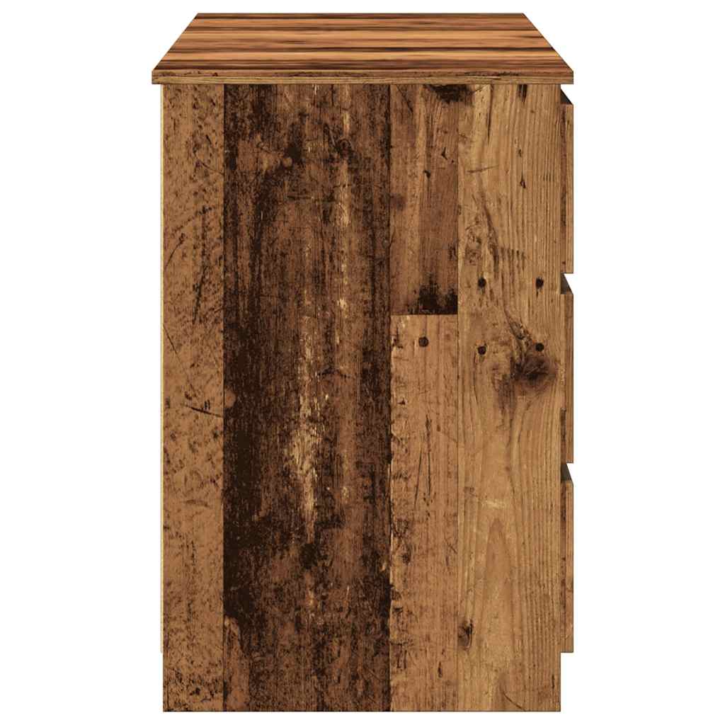 Skrivebord 140x50x77 Cm Konstrueret Træ Antikt Trælook - Billede 5