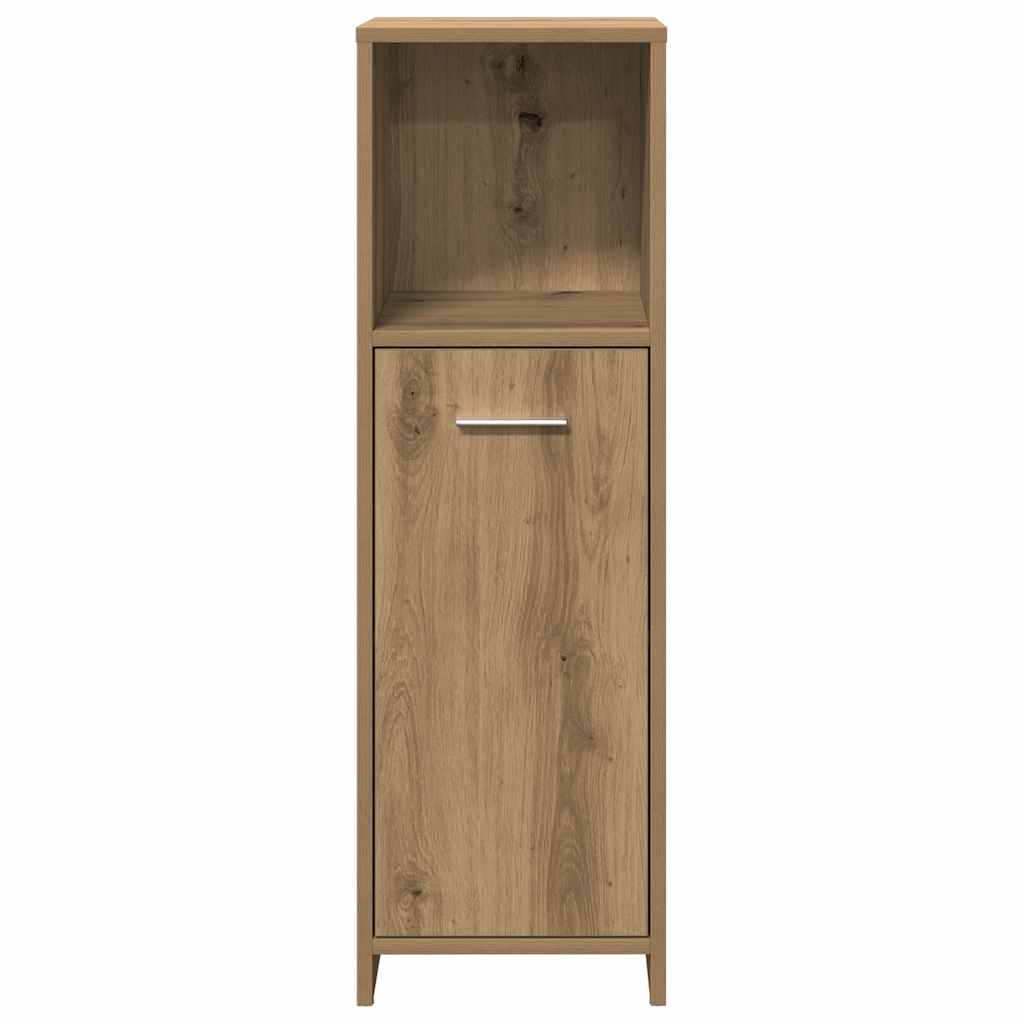 Badeværelsesskab 30x30x95 Cm Konstrueret Træ - Billede 5