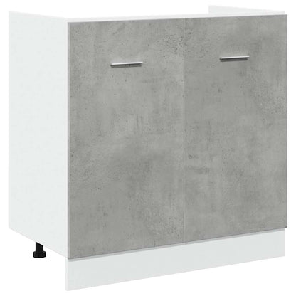 Bundskab Til Vask Lyon 80x46x81,5 Cm Konstrueret Træ - Billede 2