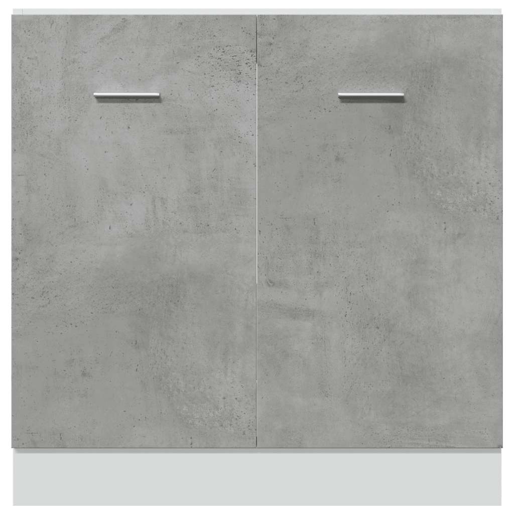 Bundskab Til Vask Lyon 80x46x81,5 Cm Konstrueret Træ - Billede 6