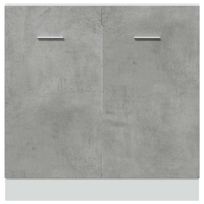 Bundskab Til Vask Lyon 80x46x81,5 Cm Konstrueret Træ - Billede 6