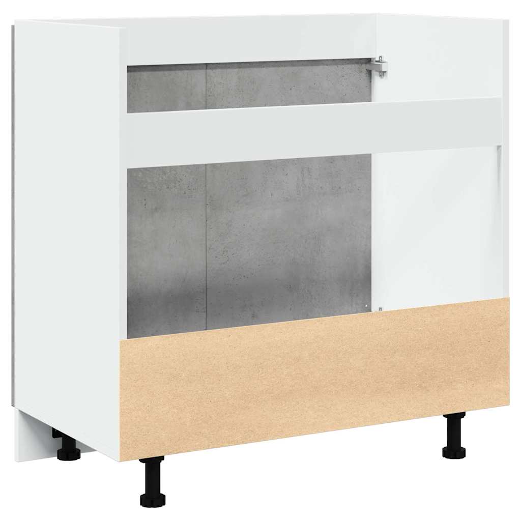 Bundskab Til Vask Lyon 80x46x81,5 Cm Konstrueret Træ - Billede 8