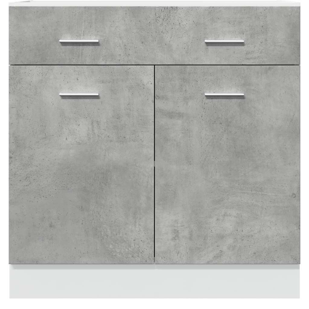 Skuffebundskab Lyon 80x46x81,5 Cm Konstrueret Træ - Billede 4