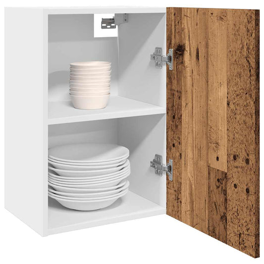 Væghængt 40X31X60 Cm Konstrueret Træ Antikt Trælook Gammelt Træ