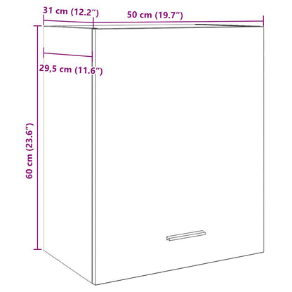 Hængeskab Lyon 50x31x60 Cm Konstrueret Træ - Billede 11