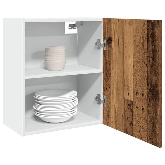 Vægskab 50X31X60 Cm Konstrueret Træ Antikt Træ Gammelt Træ
