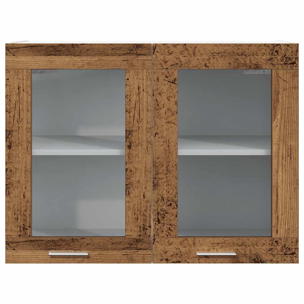 Hængende Vitrineskab Lyon 80x31x60 Cm Konstrueret Træ - Billede 4