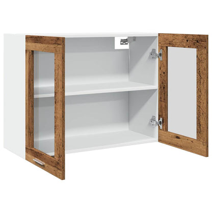 Hængende Vitrineskab Lyon 80x31x60 Cm Konstrueret Træ - Billede 7