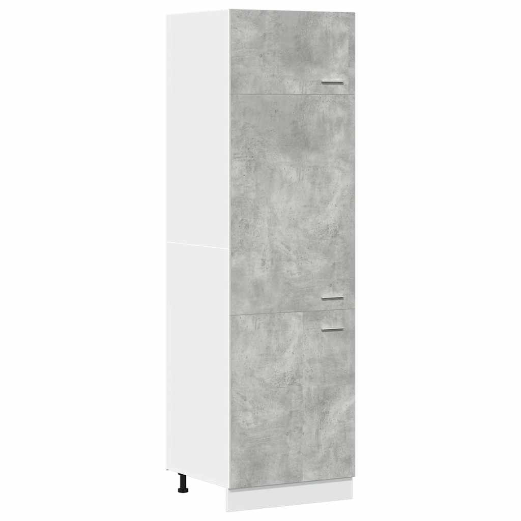 Køleskabsskab Lyon 60x57x207 Cm Konstrueret Træ - Billede 2